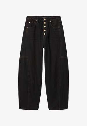 AllSaints, CARTER BUTTON JEAN - Pernera ancha - overdyed brown