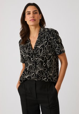 Damart, FLORAL TREND - Button-down blouse - black floral