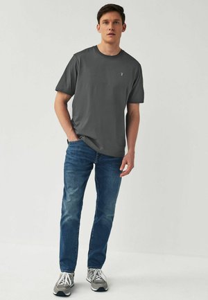 REGULAR - T-Shirt basic - blue sage white charcoal