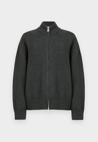 DIAMOND ZIP CARDIGAN - Cardigan - dark grey