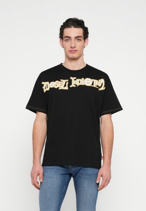 T-shirt estampada - black