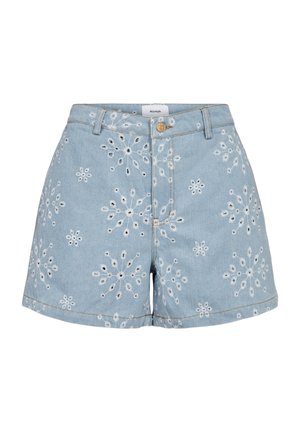 Nümph NUDELILAH - Shorts vaqueros - light blue denim