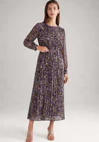 JOOP! PLISSEE IN GEMUSTERT - Day dress - lila gelb gemustert