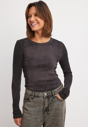ACID WASH - Long sleeved top - black
