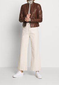 Vero Moda Imitatieleren jas - brown