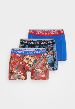JACAZORES TRUNKS 3 PACK - Bokserbriefs - black/pompain red/blue lolite