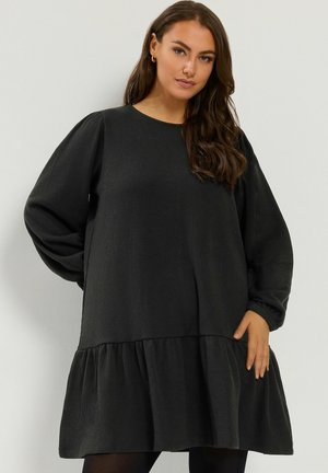 Yours Clothing, PLUS SIZE MINI DRESSES - Robe en jersey - black