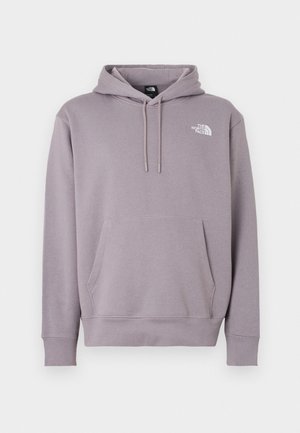 hele lilla pullover-huppar, valmistatud pehmest kangast. Omadused: ees tasku, kapuuts nööriga ja valge logo ülemisel vasakul küljel.