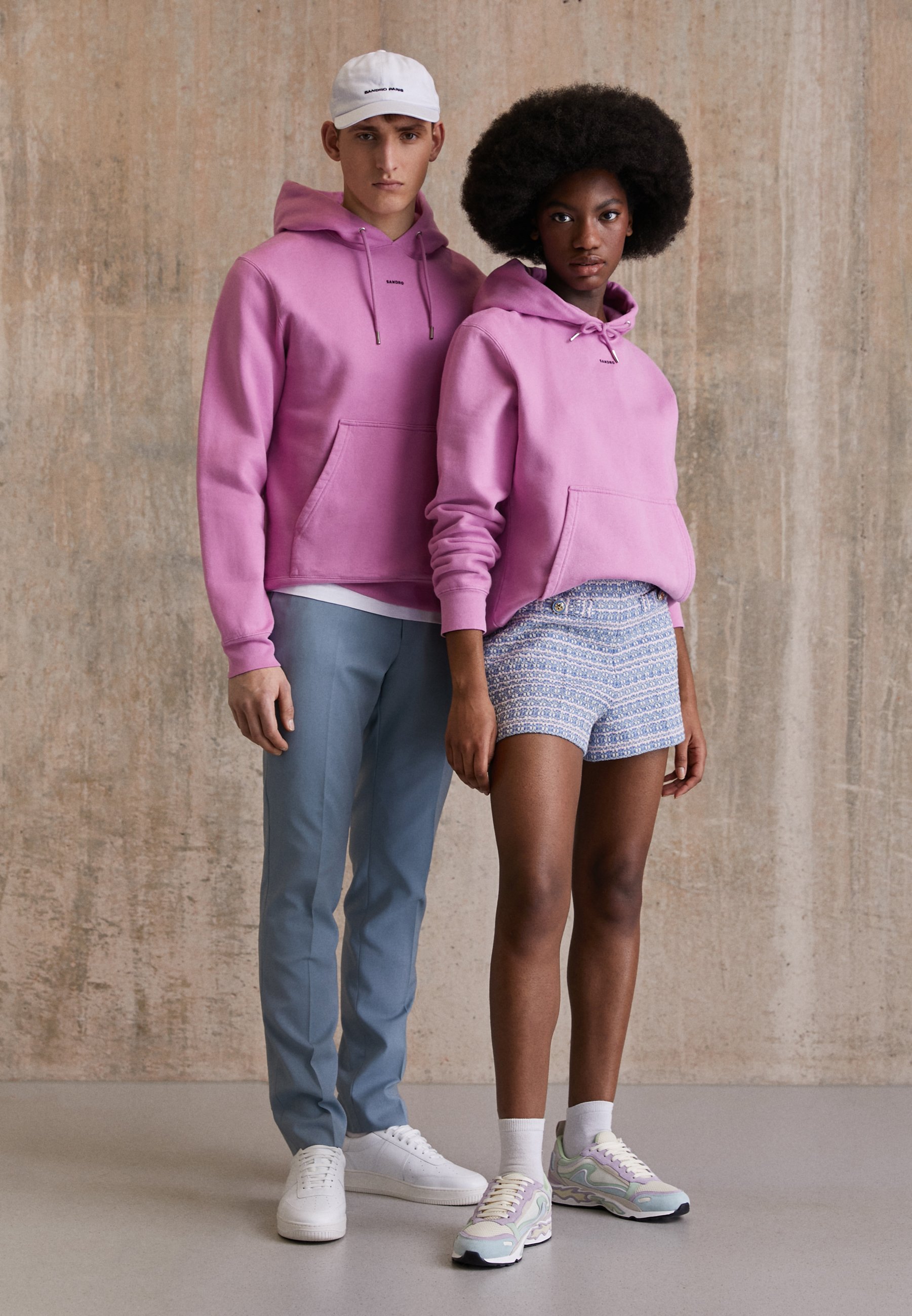 sandro HOODIE UNISEX - Collegepaita - rose/pinkki - Zalando.fi