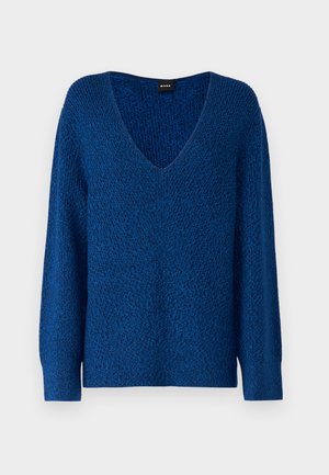 BOSS, FUSONIA - Striktrøje - blue
