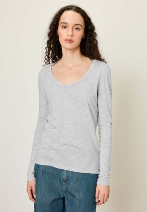 American Vintage JACKSONVILLE ROUND NECK LONG SLEEVE - Pitkähihainen paita - polaire chine