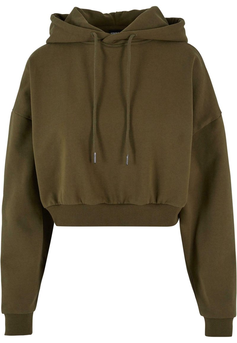 Urban Classics LADIES OVERSIZED CROPPED HOODY - Sweat à capuche - schwarz/noir