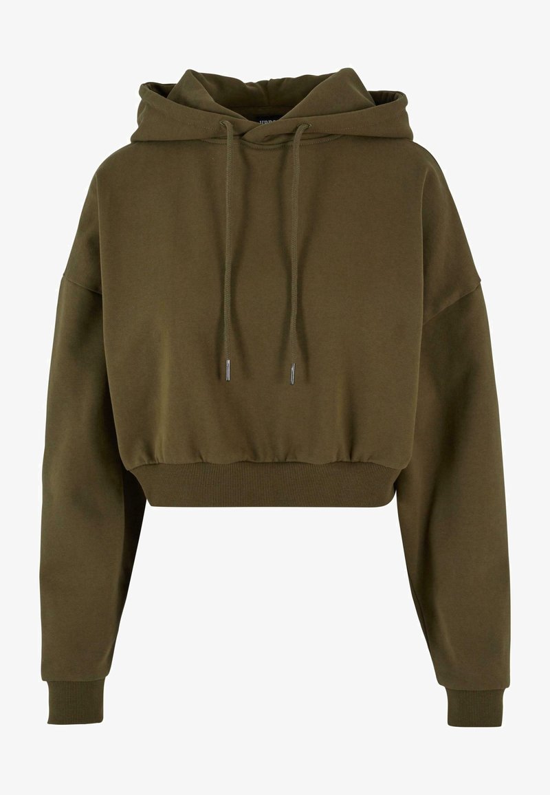 Urban Classics LADIES OVERSIZED CROPPED HOODY - Sweat à capuche - schwarz/noir Urban Classics LADIES OVERSIZED CROPPED HOODY - Sweat à capuche - schwarz/noir