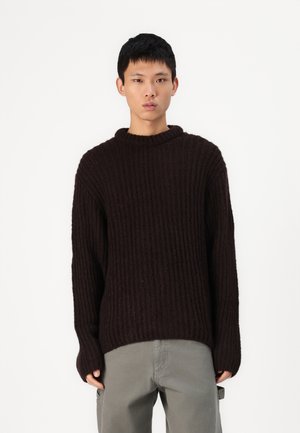 JORWINTER CREW NECK  - Stickad tröja - chocolate torte