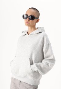 Gina Tricot Petite BASIC ORIGINAL HOODIE - Športni pulover - grey melange