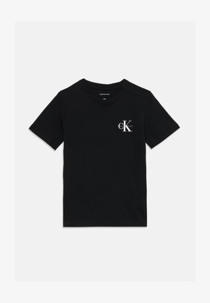 Calvin Klein Jeans CHEST MONOLOGO UNISEX - Apdrukāts T-krekls - black