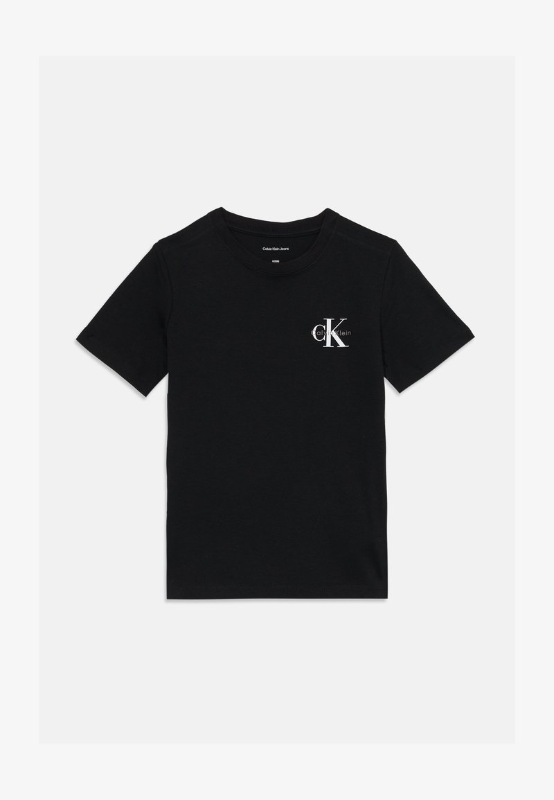 Calvin Klein Jeans CHEST MONOLOGO UNISEX - Marškinėliai su spaudiniu - black