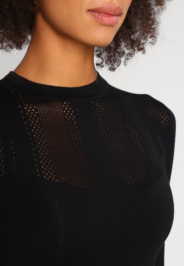 miss selfridge black mesh dress Miss Selfridge - Applique Mesh Maxi Dress - Women - Polyester/Spandex - XS