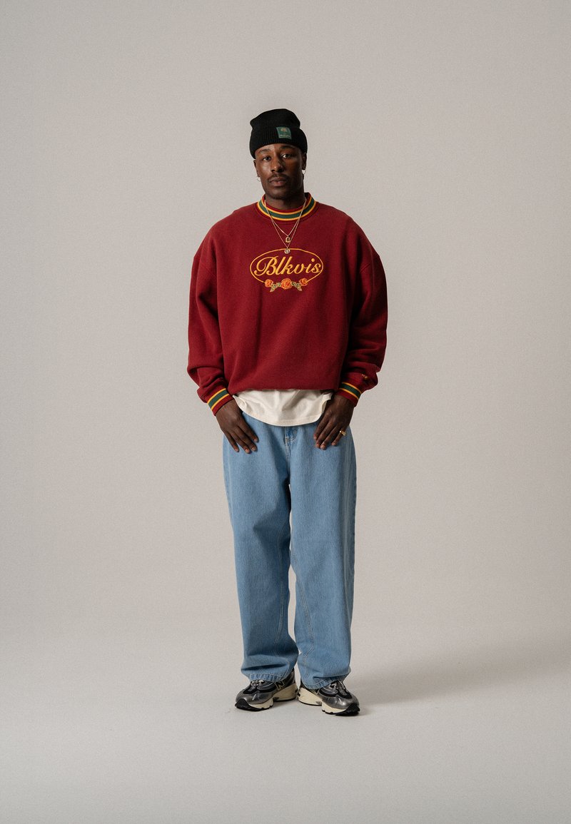 BLKVIS SCRIPT ROSES UNISEX - Camisola - merlot