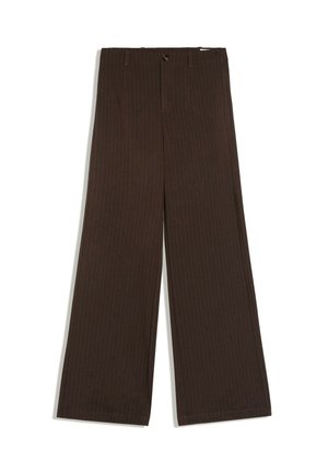 Bershka, WIDE-LEG TAILORED - TROUSERS 00145450 - Pantalon classique - mottled dark brown