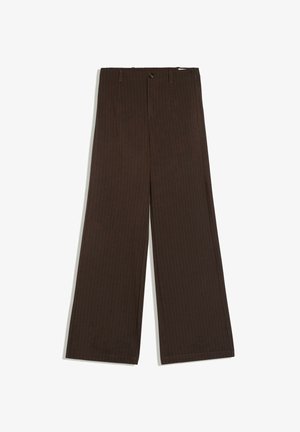 Bershka, WIDE-LEG TAILORED - TROUSERS 00145450 - Pantalon classique - mottled dark brown