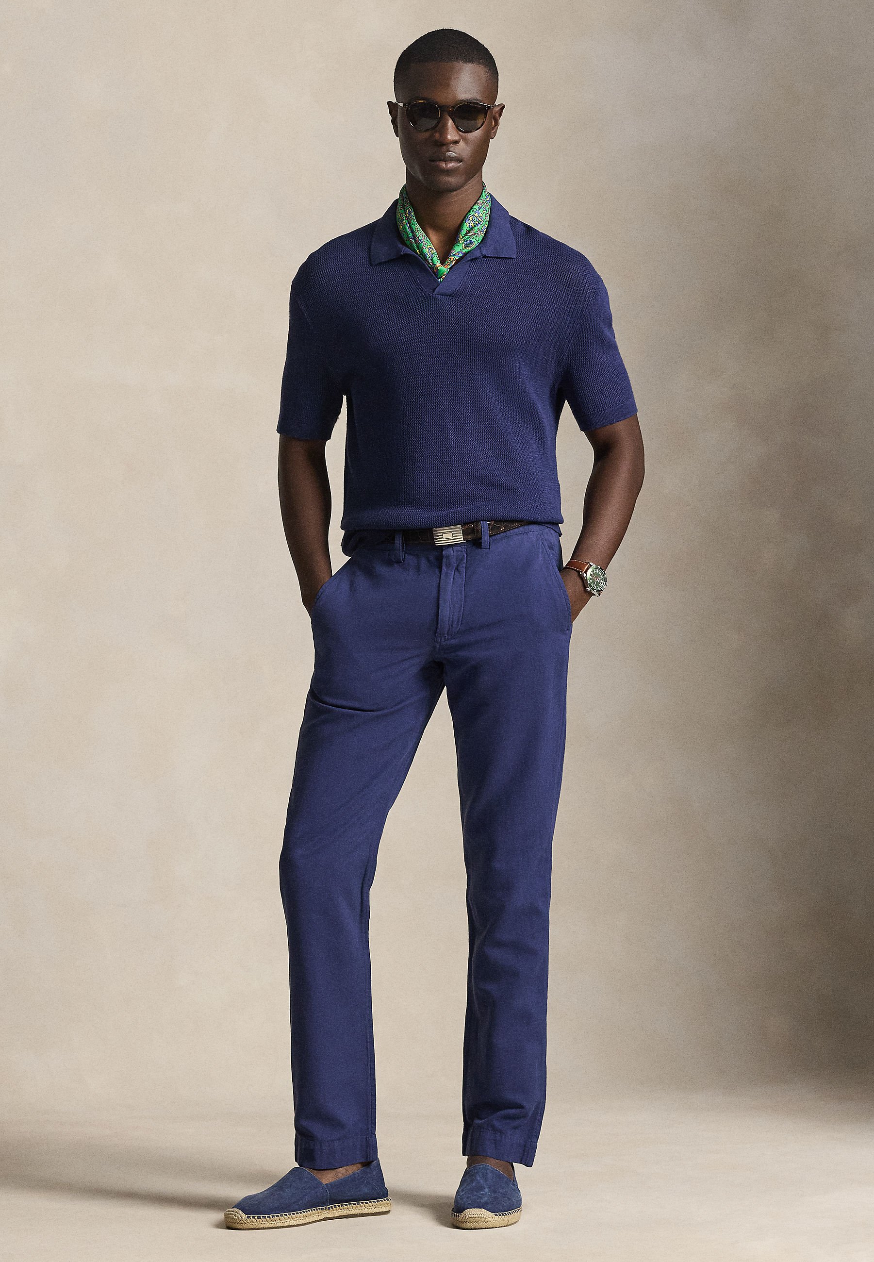 Polo Ralph Lauren STRAIGHT FIT LINEN-COTTON PANT - Pantaloni - new