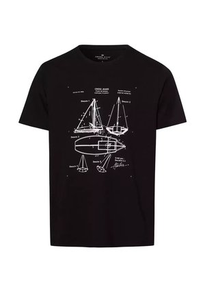 Cross Jeans, - T-shirt z nadrukiem