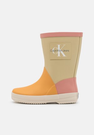 UNISEX - Regenlaarzen - color block beige
