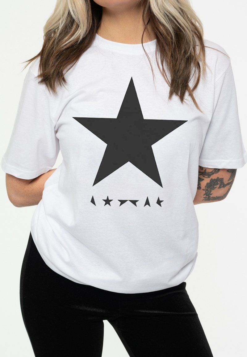 Paradiso Clothing DAVID BOWIE BLACK STAR - Print T-shirt - white