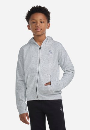 Abercrombie & Fitch ESSENTIALS FULL ZIP - Sweat zippé - light grey heather