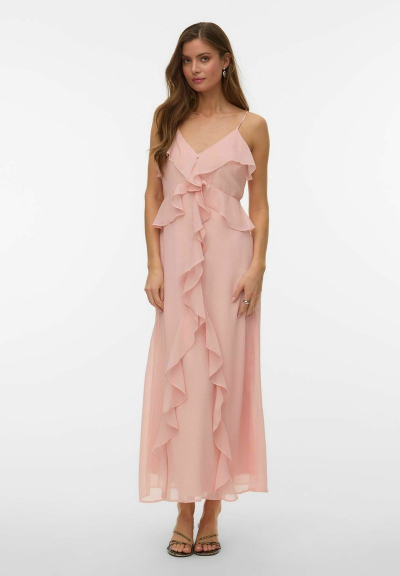 Vero Moda KLEID VMCAROL LANGES KLEID - Maxi dress - chintz rose/light ...