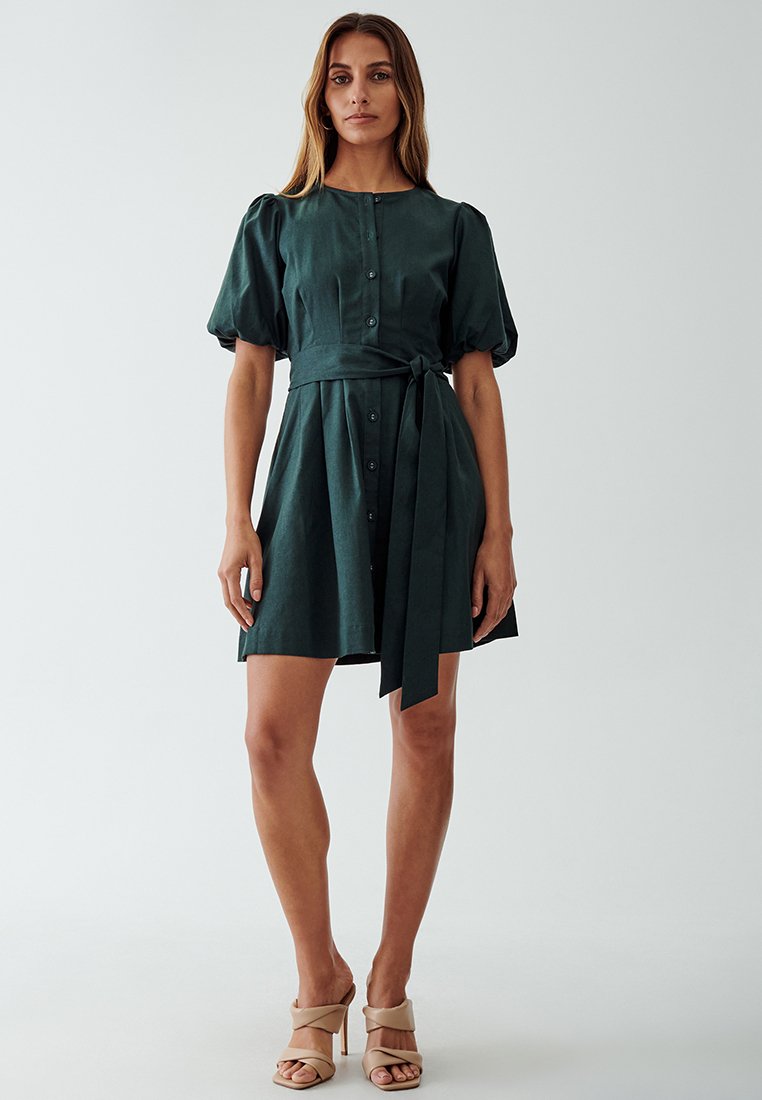 WILLA ALIA MINI - Shirt dress - emerald/dark green - Zalando.ie