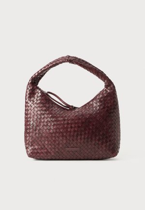 WILLOW  WOVEN HOBO - Torbica - maroon