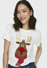 ONLY T-shirt print - bright white