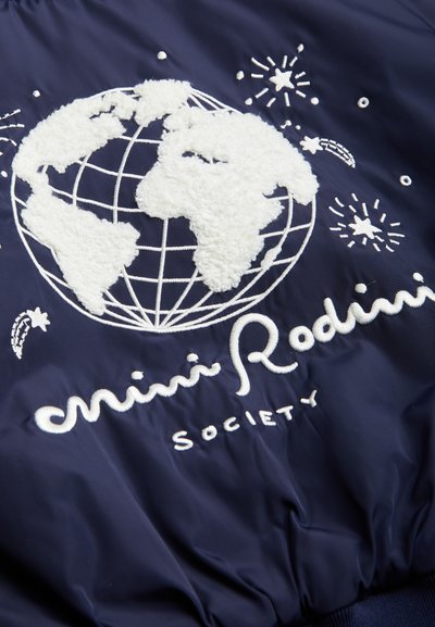 Mini Rodini SOCIETY BASEBALL JACKET UNISEX - Blouson Bomber - blue