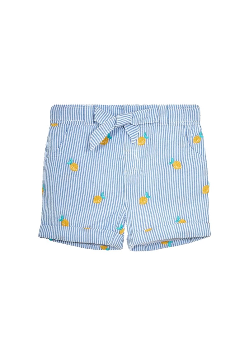 JoJo Maman Bébé EMBROIDERED PRETTY - REGULAR FIT - Šortky - blue lemon
