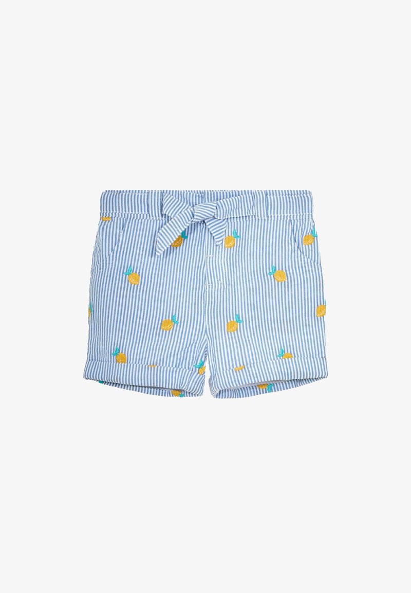 JoJo Maman Bébé EMBROIDERED PRETTY - REGULAR FIT - Šorti - blue lemon