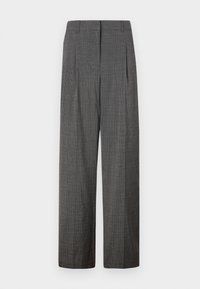 Vero Moda VMSIKITA WIDE DAD PANT - Hlače - medium grey/black