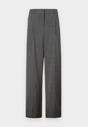 Vero Moda VMSIKITA WIDE DAD PANT - Kalhoty - medium grey/black