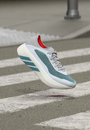 adidas Performance, HYPERBOOST RUN - Zapatillas running asfalto - footwear white/petrol metallic/lucid red