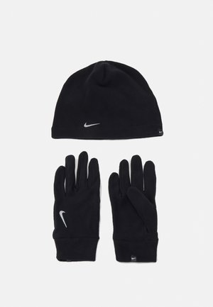 HAT AND GLOVE SET UNISEX - Berretto - black/silver