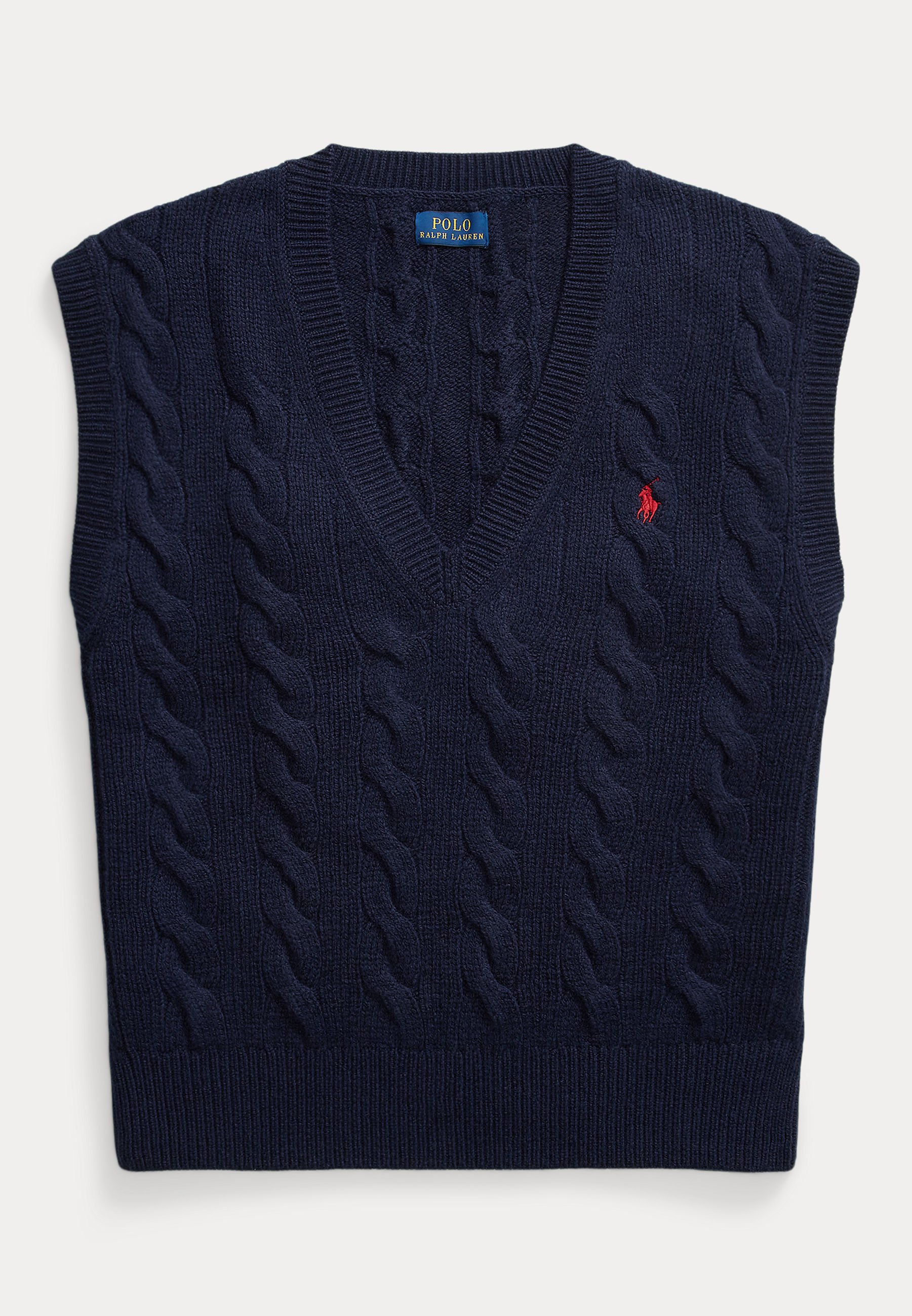 Polo Ralph Lauren CABLE-KNIT WOOL-CASHMERE SWEATER VEST - Jumper 