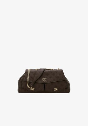 Guess, BORSA DONNA BLAKE CNVRTBL XBODY FLAP BLACK LOGO - Bandolera - marrone