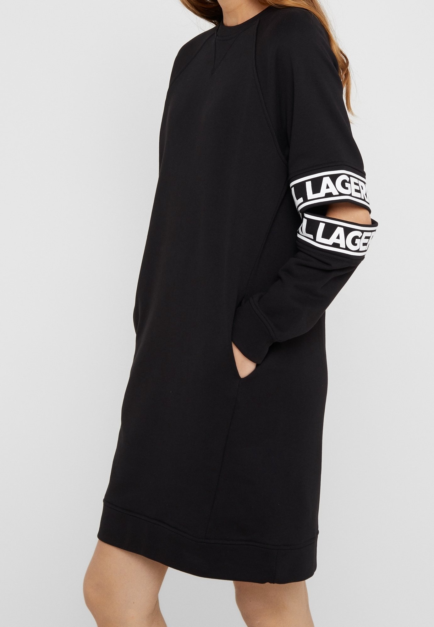 KARL LAGERFELD Day dress - black - (Pre-owned) - Zalando.ie KARL LAGERFELD Day dress - black - (Pre-owned) - Zalando.ie