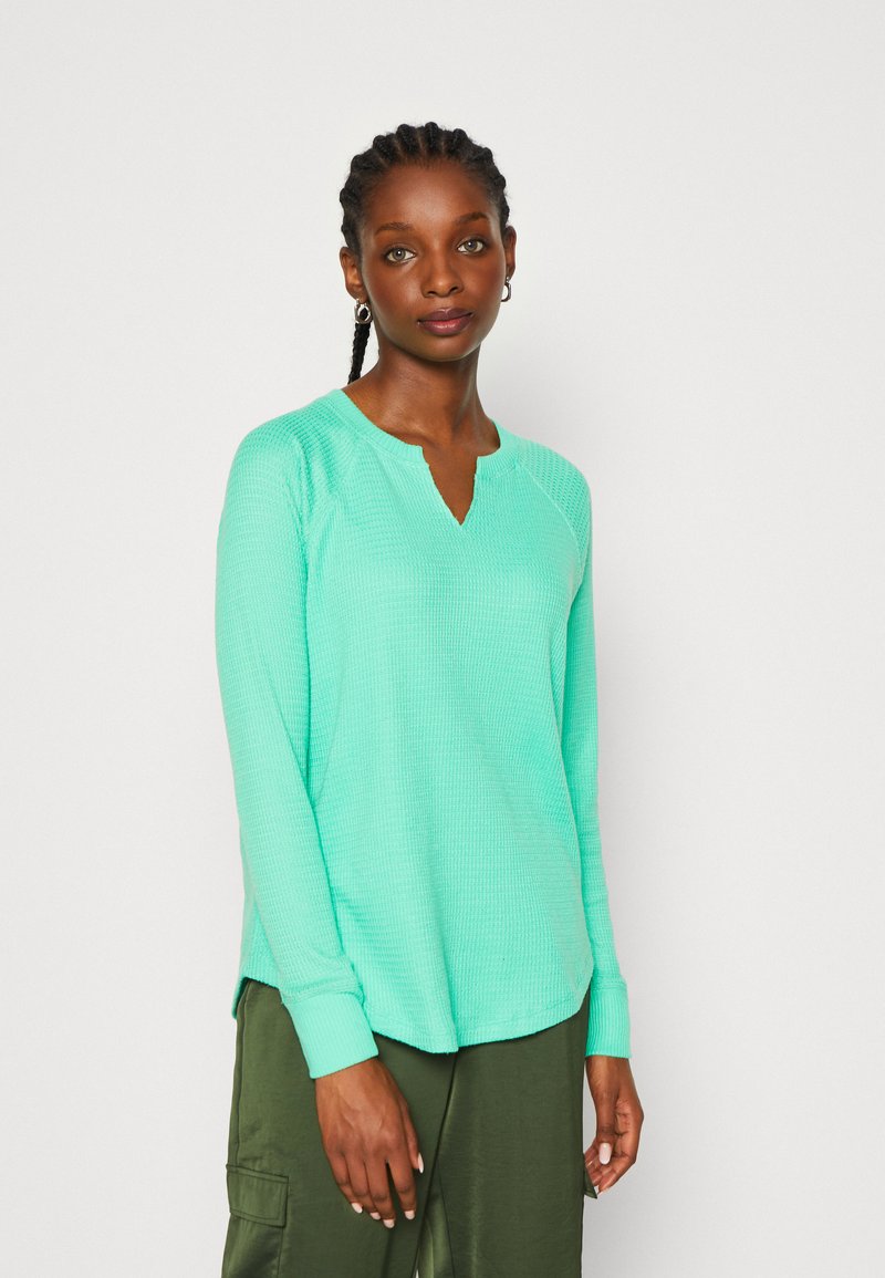 American Eagle NOTCH NECK Jumper green Zalando.ie