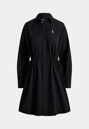 Polo Ralph Lauren, COTTON DRAWCORD SHIRTDRESS - Vestido camisero - polo black