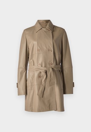 JACKET  - Leren jas - nappa mud