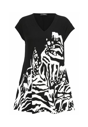 Print T-shirt - schwarz