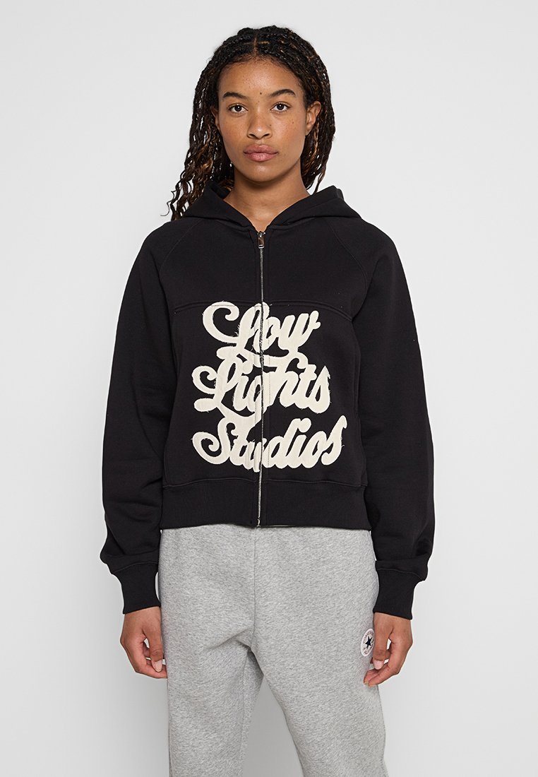 LOW LIGHTS STUDIOS® Sweater met rits zwart LOW LIGHTS STUDIOS® Sweater met rits zwart