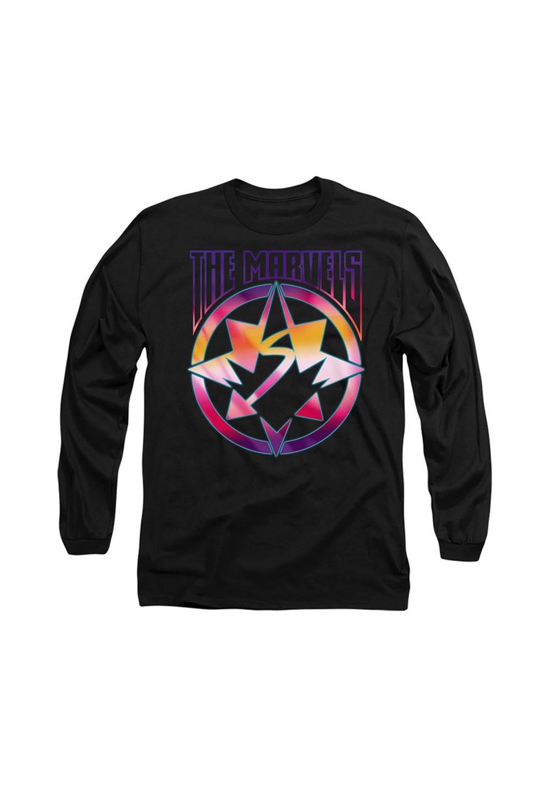 Marvel THE MARVELS GRADIENT LOGO - Long sleeved top - black - Zalando